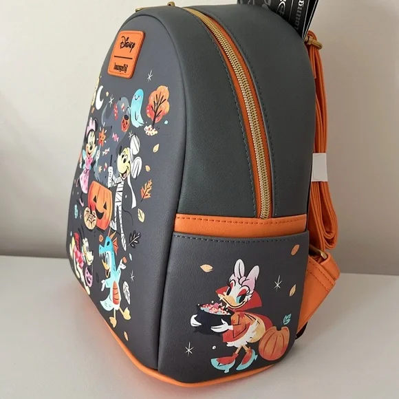 NWT Loungefly Disney Halloween Costumes Mini Backpack and wallet set - Picture 9 of 14